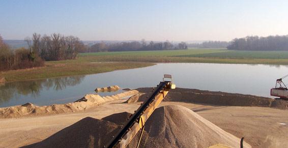 Sables, cailloux et granulats