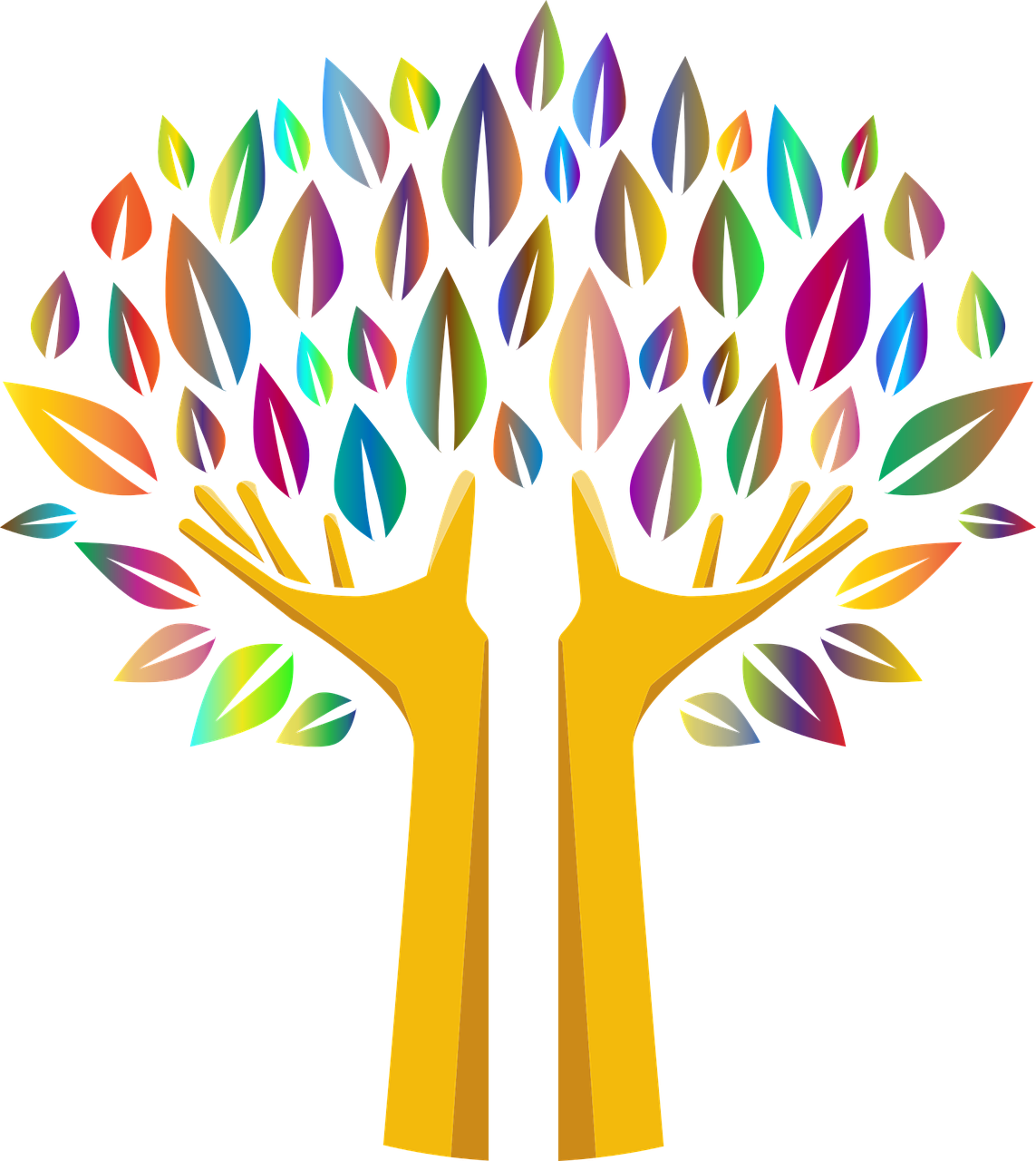 Arbre de vie avec des mains