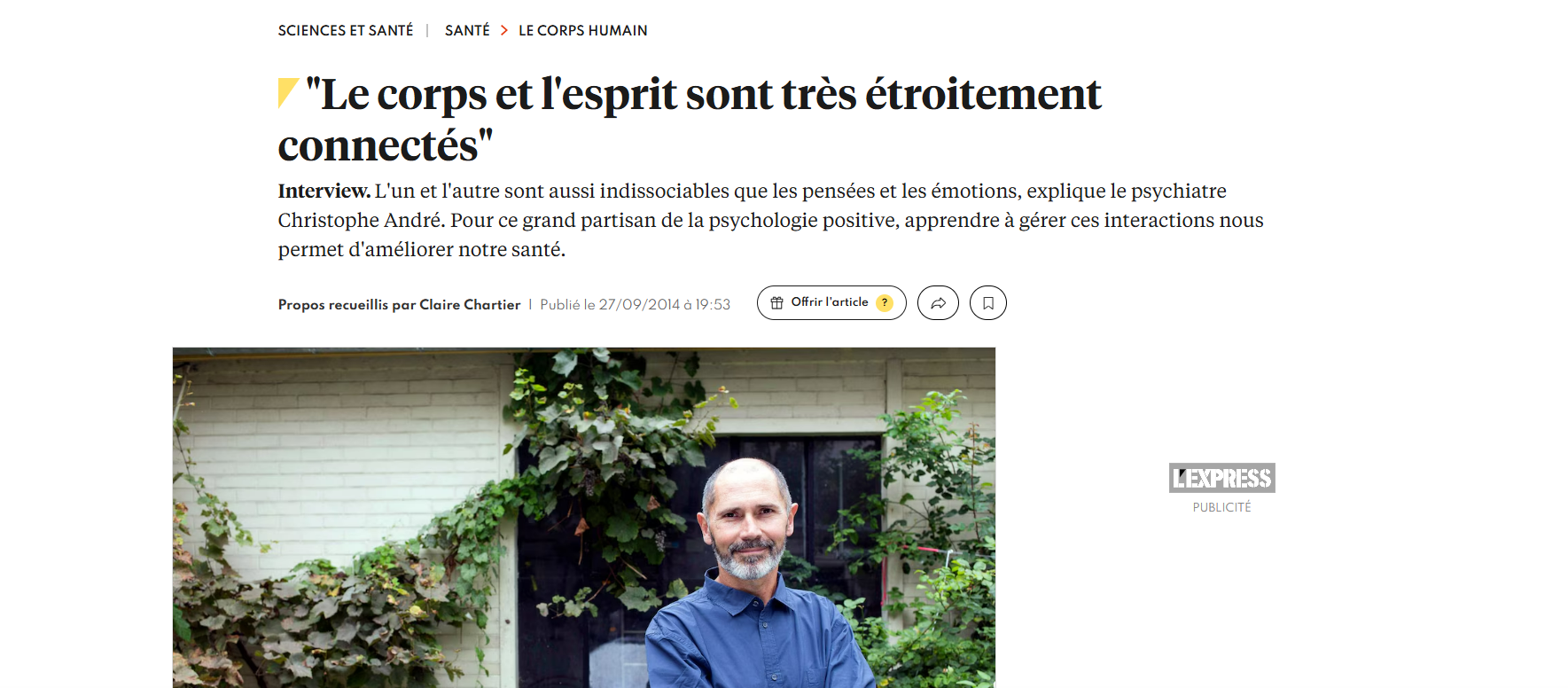 Article concernant l’EFT