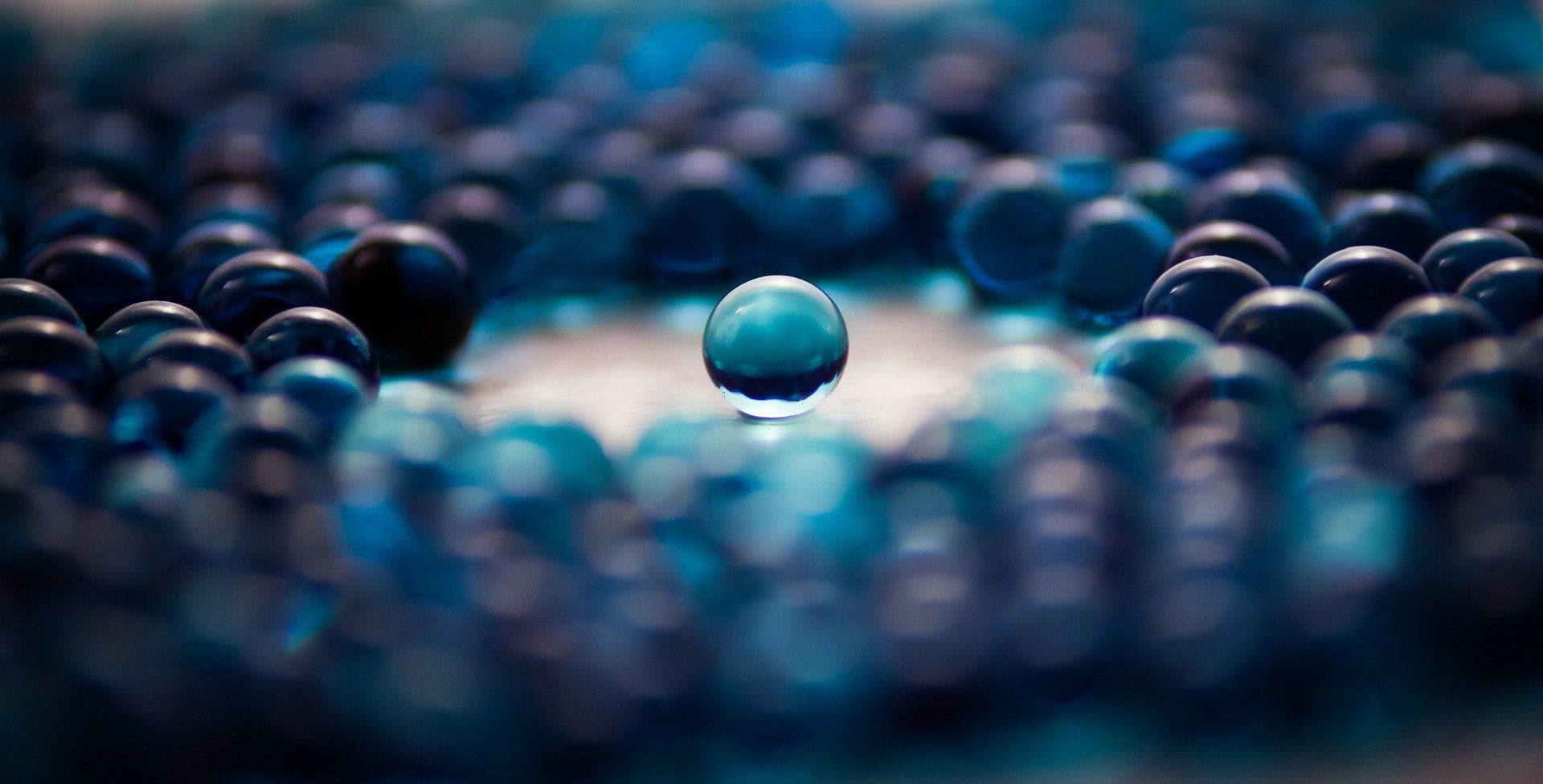 Bille bleue seule 