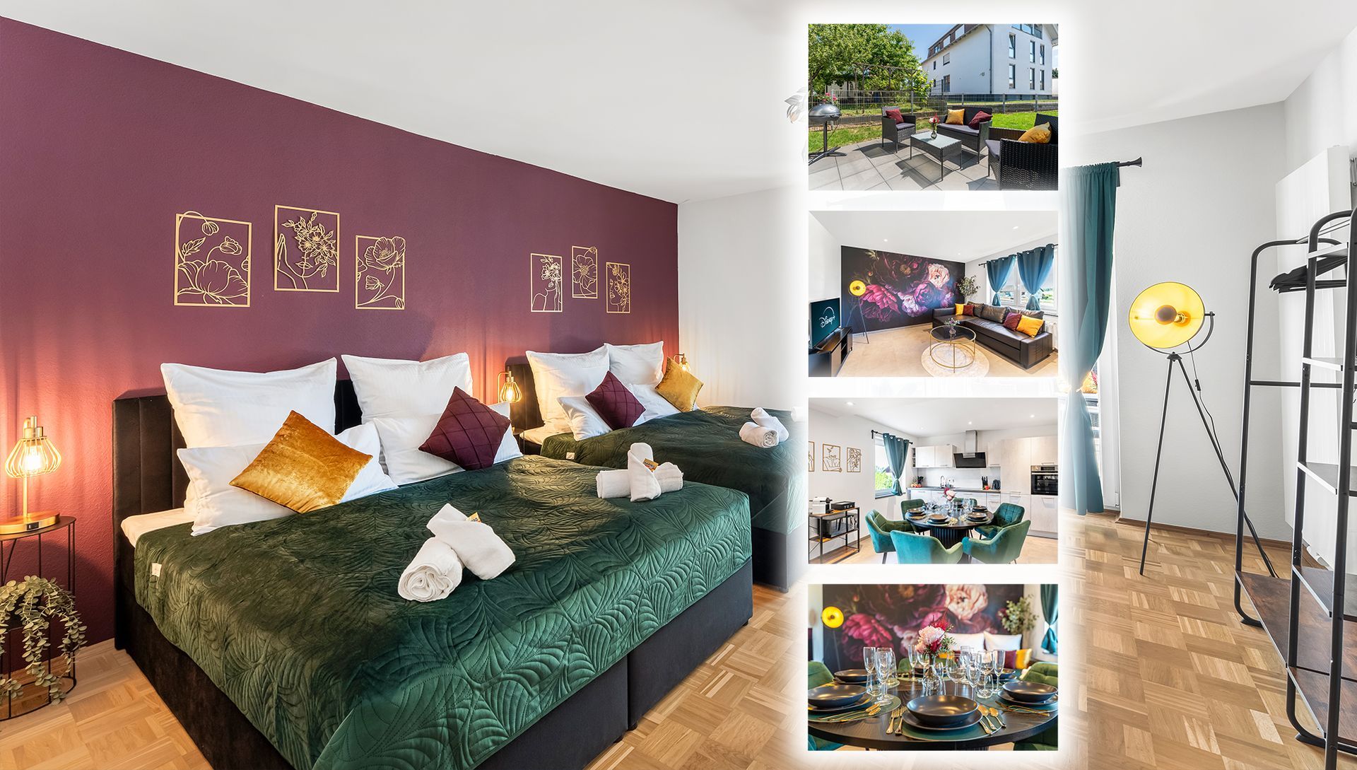 Ferienwohnung Fulda flair Apartment Blossom Ferienwohnung Fulda flair Apartment Blossom Collage