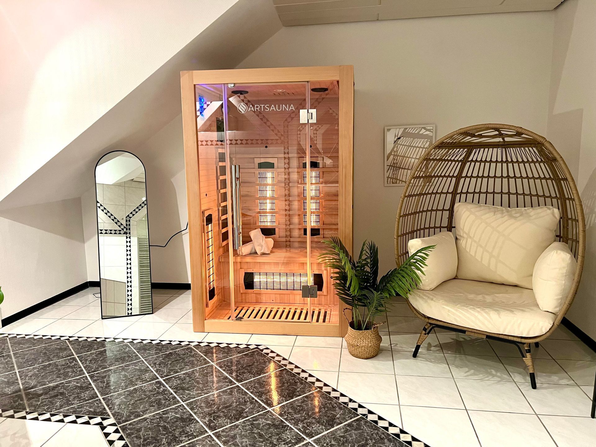 Ferienwohnung Fulda flair Apartment Stadtoase Fulda Collage Ferienwohnung Fulda flair Apartment Stadtoase Fulda Sauna