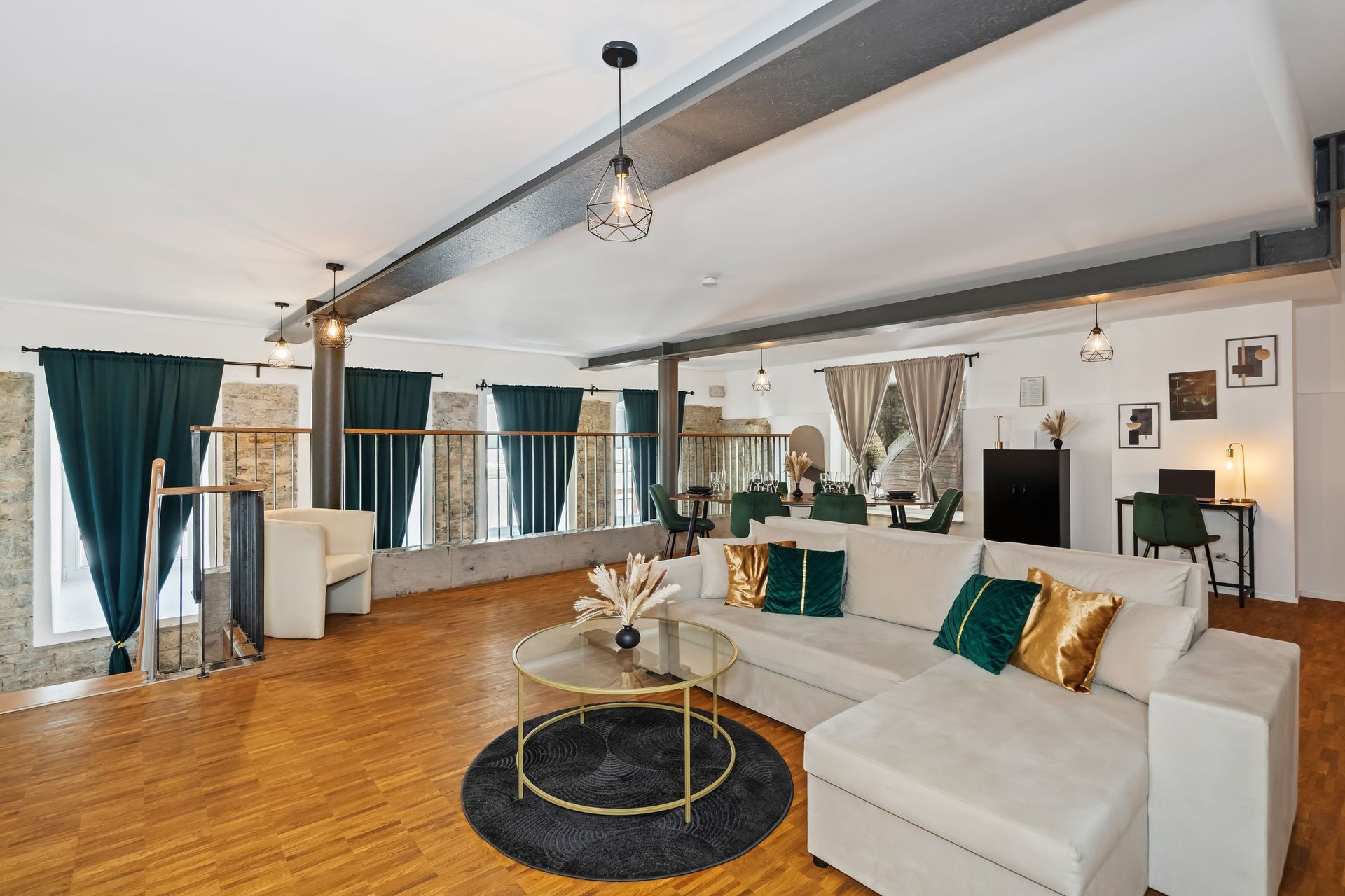 Ferienwohnung Kitzingen flair Alte Brauerei I Wohnzimmer