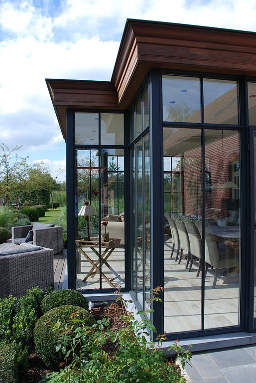 Véranda alumium couleur bronze