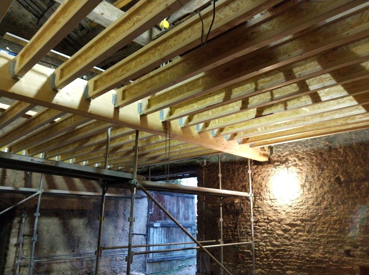 Charpente de maison en bois