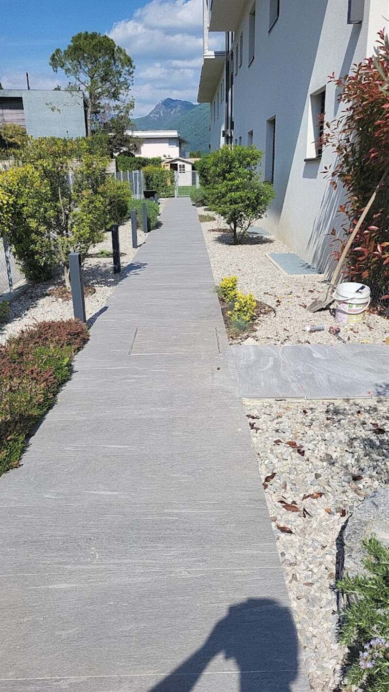 pavimentazione da esterno grigia - Recupero Good Style