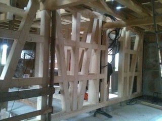 Aménagement de toiture avec charpente en bois