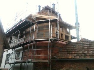 Installation de charpente traditionnelle