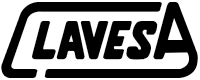 Logotipo negro con la palabra "LAVESA" en letras mayúsculas y en negrita, encerrado por un borde rectangular 
