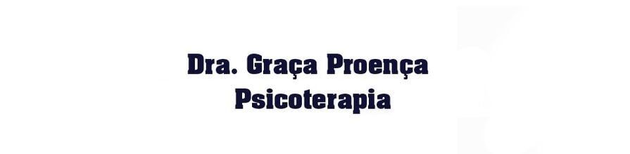 "Dra. Gra&ccedil;a Proen&ccedil;a, Psicoterapia" in blue text.