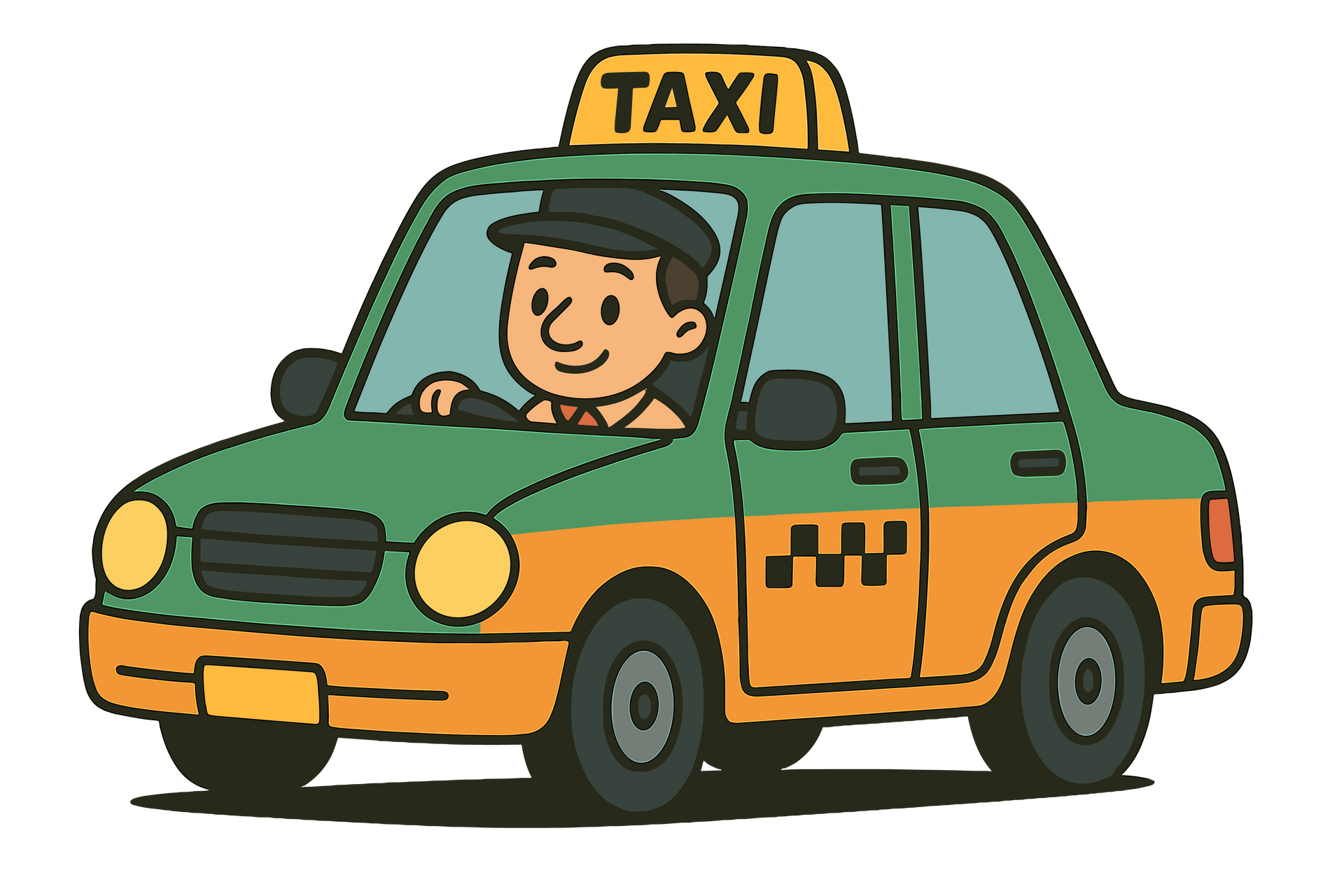 Une personne dans une voiture.