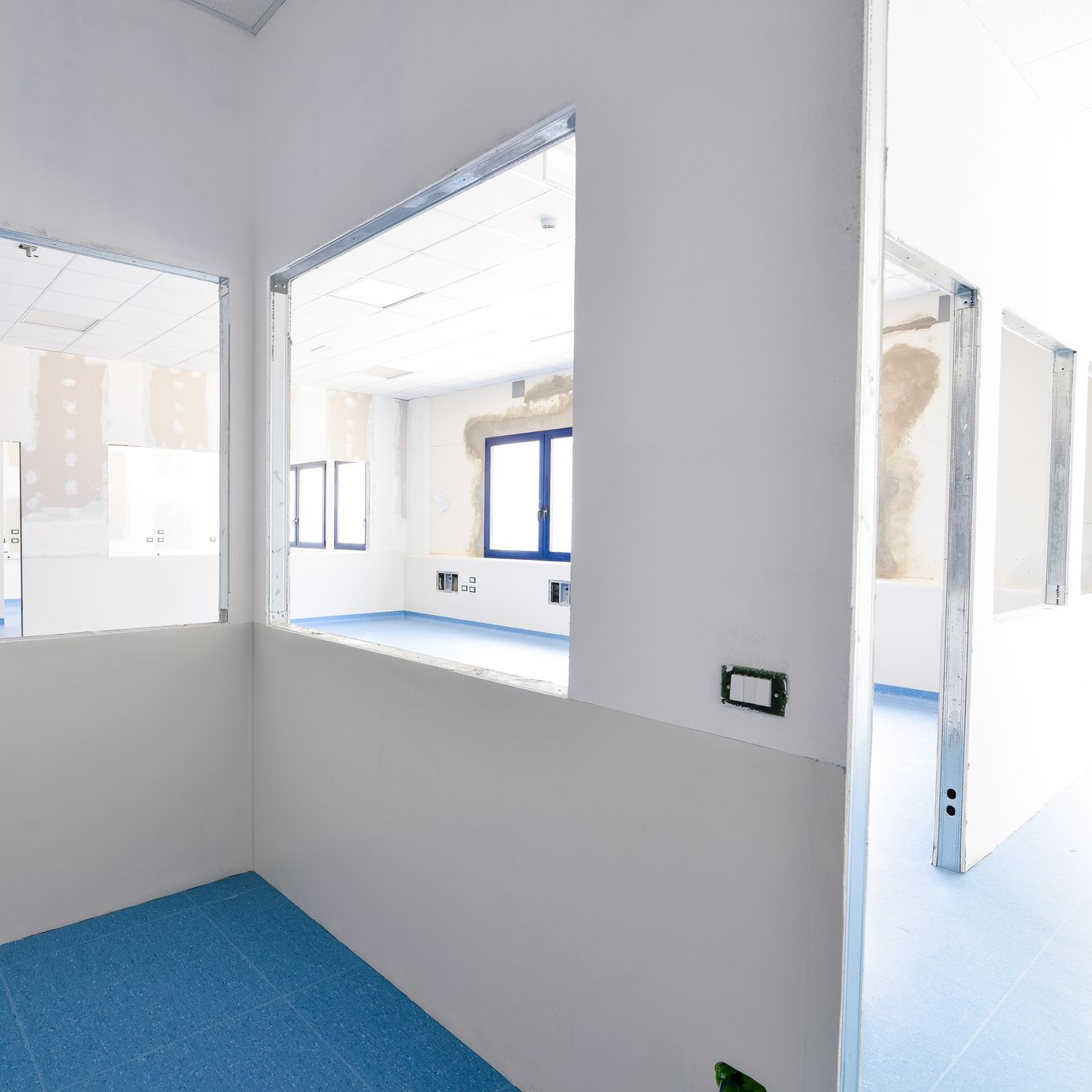 Délimitation d'une pièce dans un espace ouvert