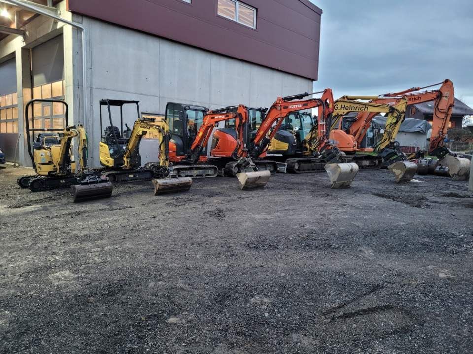 Baggersortiment vom Heinrich Gerhard & Cyril Baggerbetrieb
