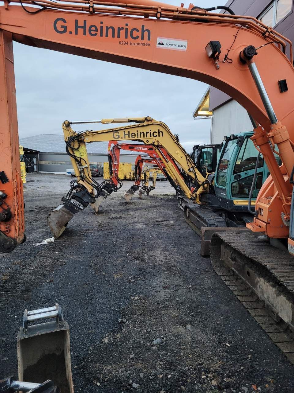 Baggersortiment vom Heinrich Gerhard & Cyril Baggerbetrieb