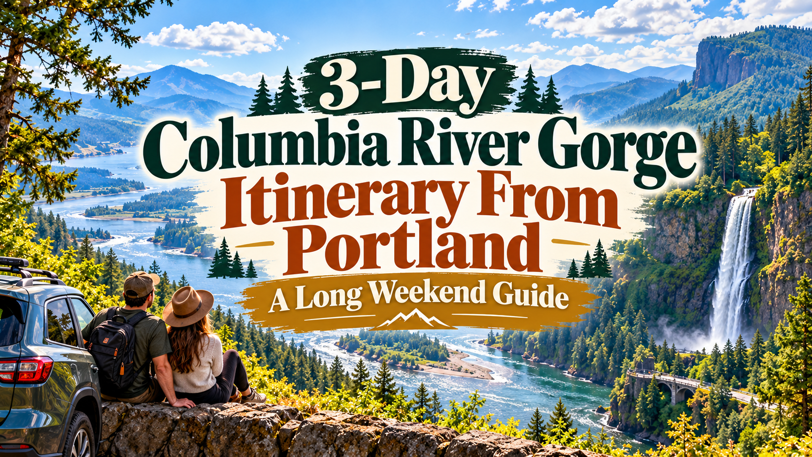3-day Columbia River Gorge itinerary from Portland over scenic waterfalls and a river valley