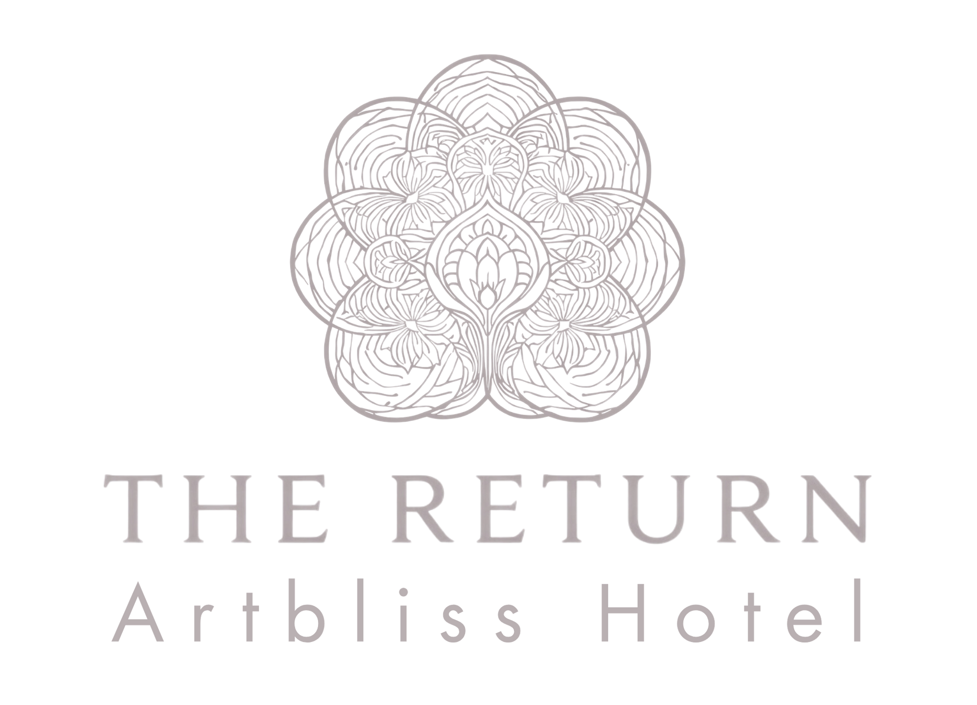 Logo reading “The Return” with a floral mandala and “Artblis | Columbia River Gorge” beneath