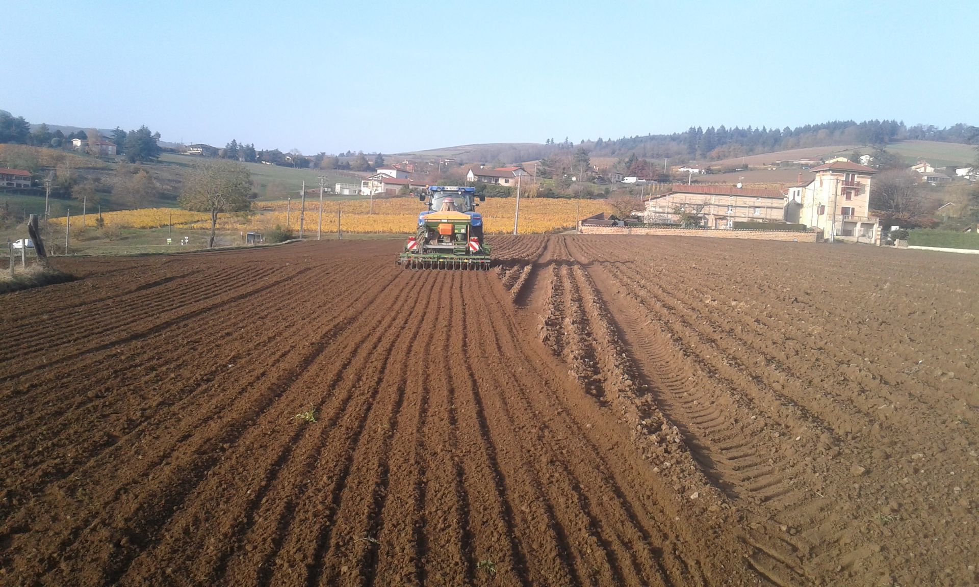 Travaux agricoles de semis