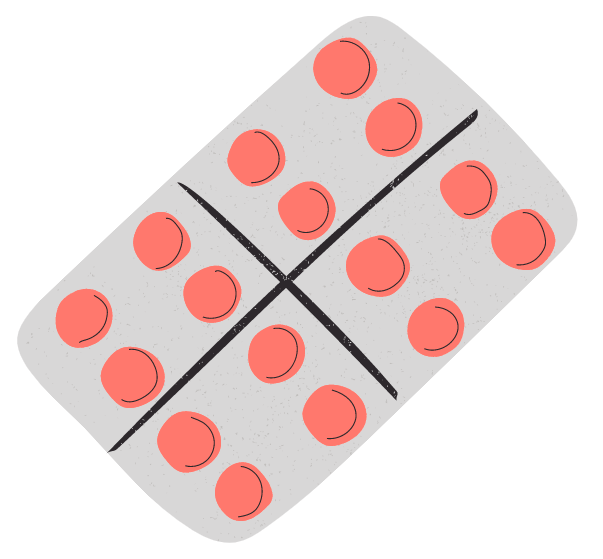 Illustration de plaquette de médicaments