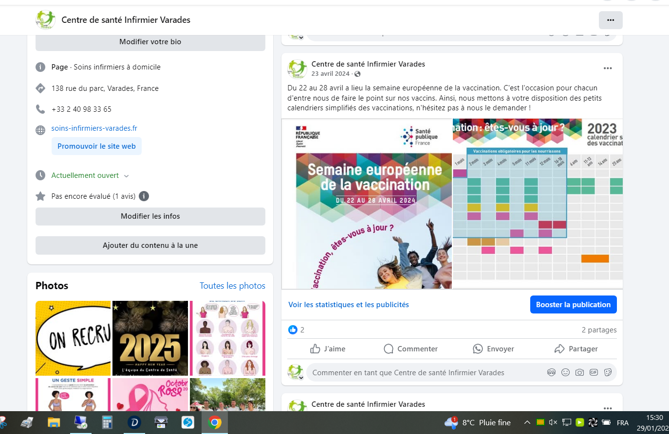 Publication Facebook