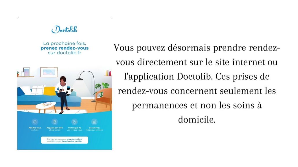 Prise de rendez-vous sur Doctolib