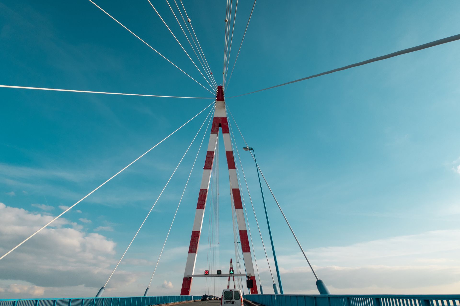 Prise de vue depuis le pont de Saint-Nazaire