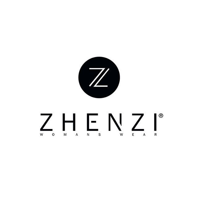 Ein schwarz-weißes Logo für Zhenzi Damenmode