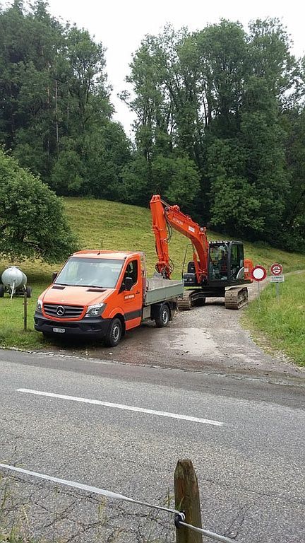 Erdbauarbeiten - Paul Wehrli Erd- und Tiefbau Züberwangen