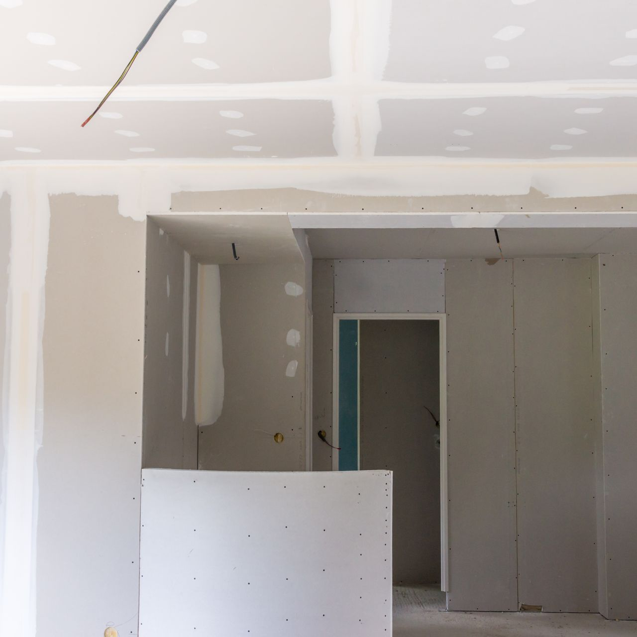 Vue sur un intérieur en rénovation