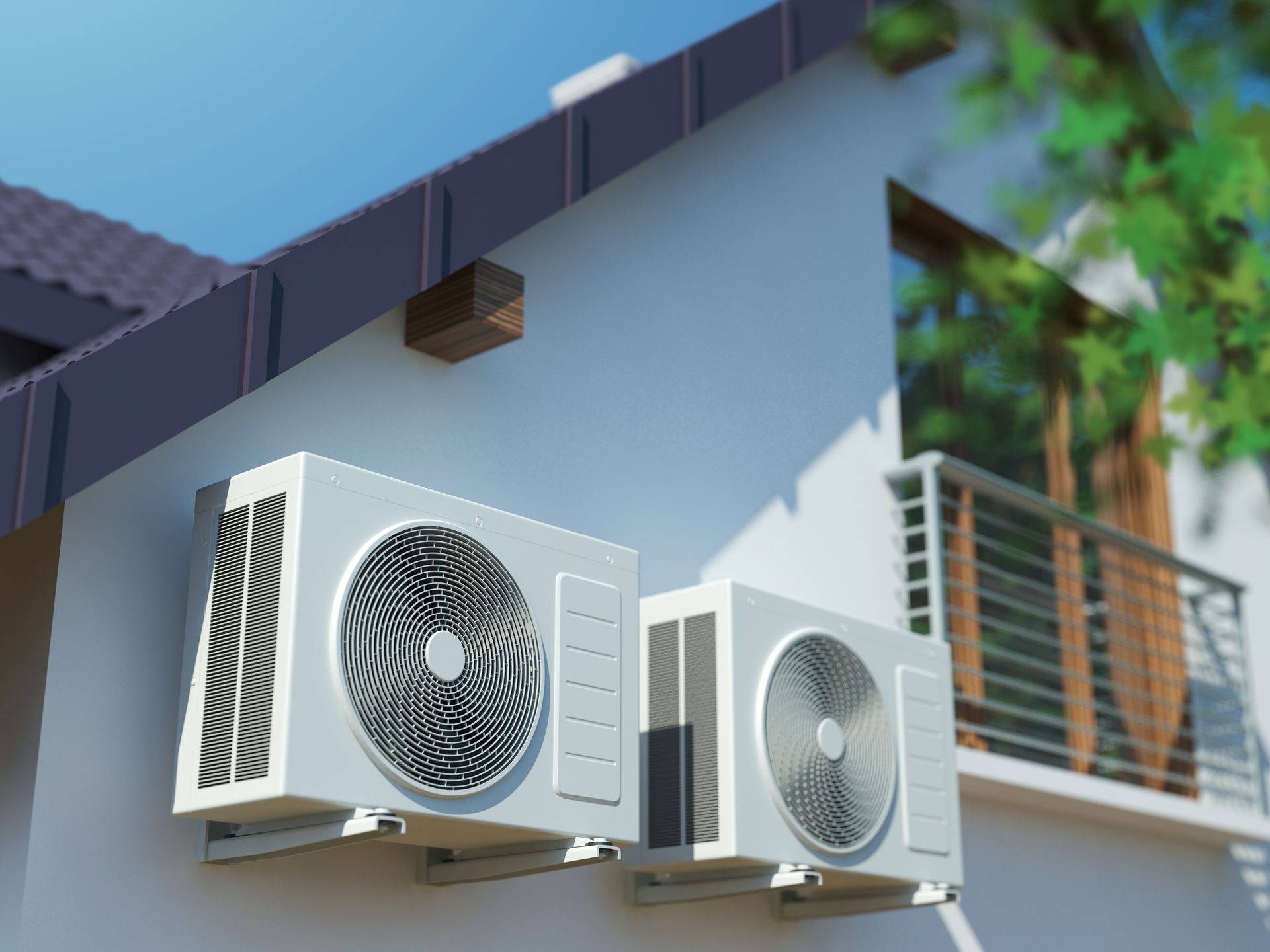 Unitées extérieures d'un système de climatisation