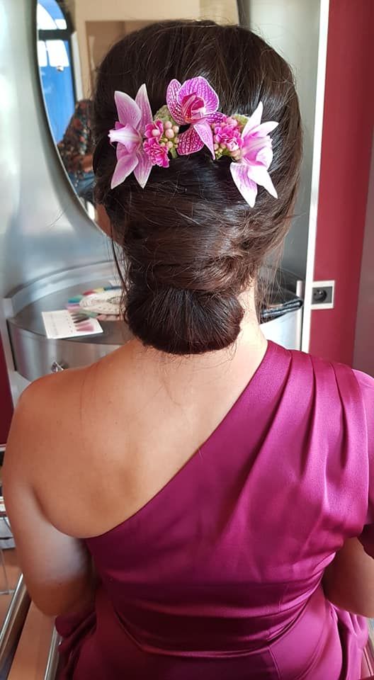 Chignon accordé à la robe