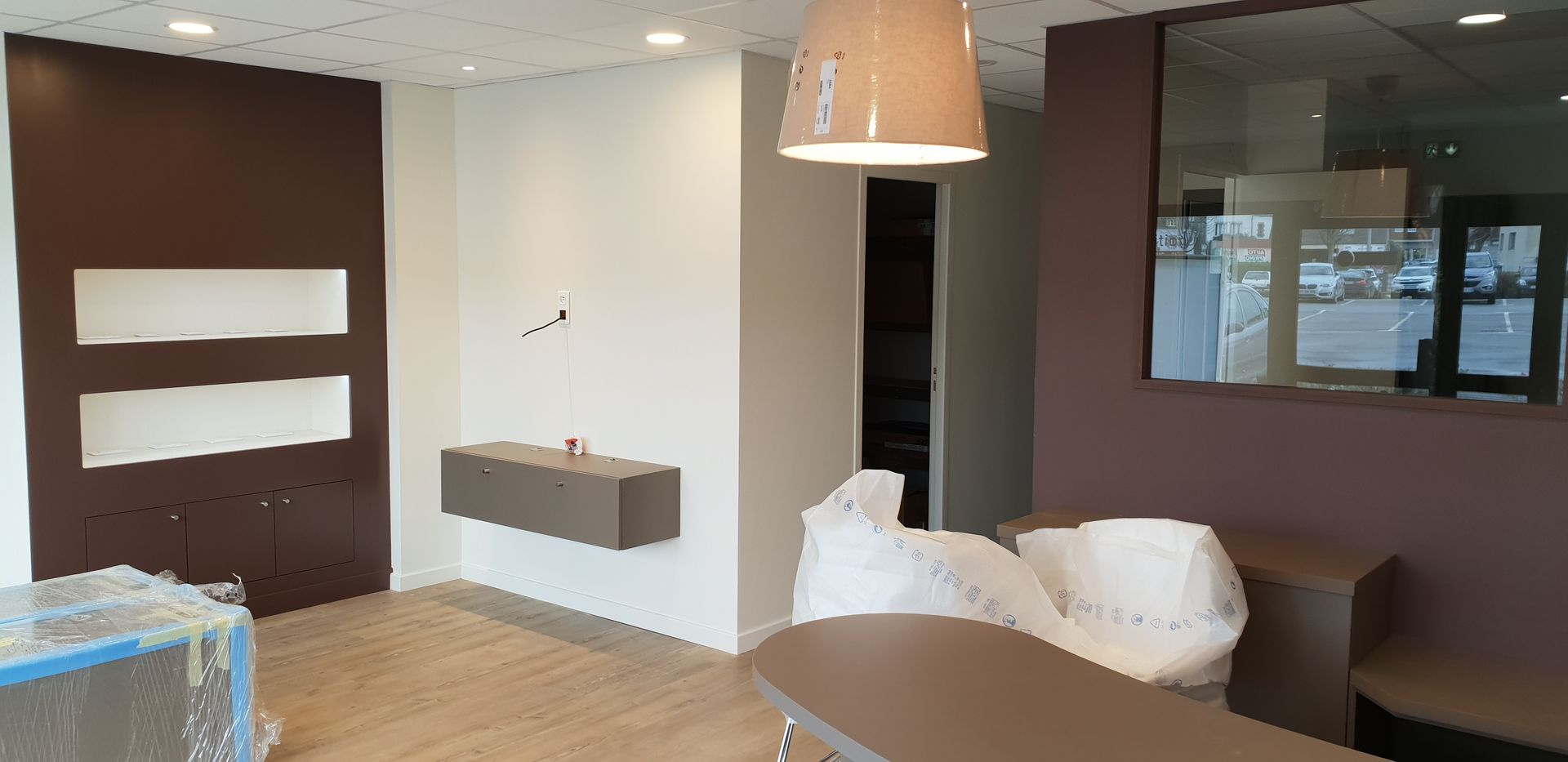 Revêtement acoustique et peinture centre auditit