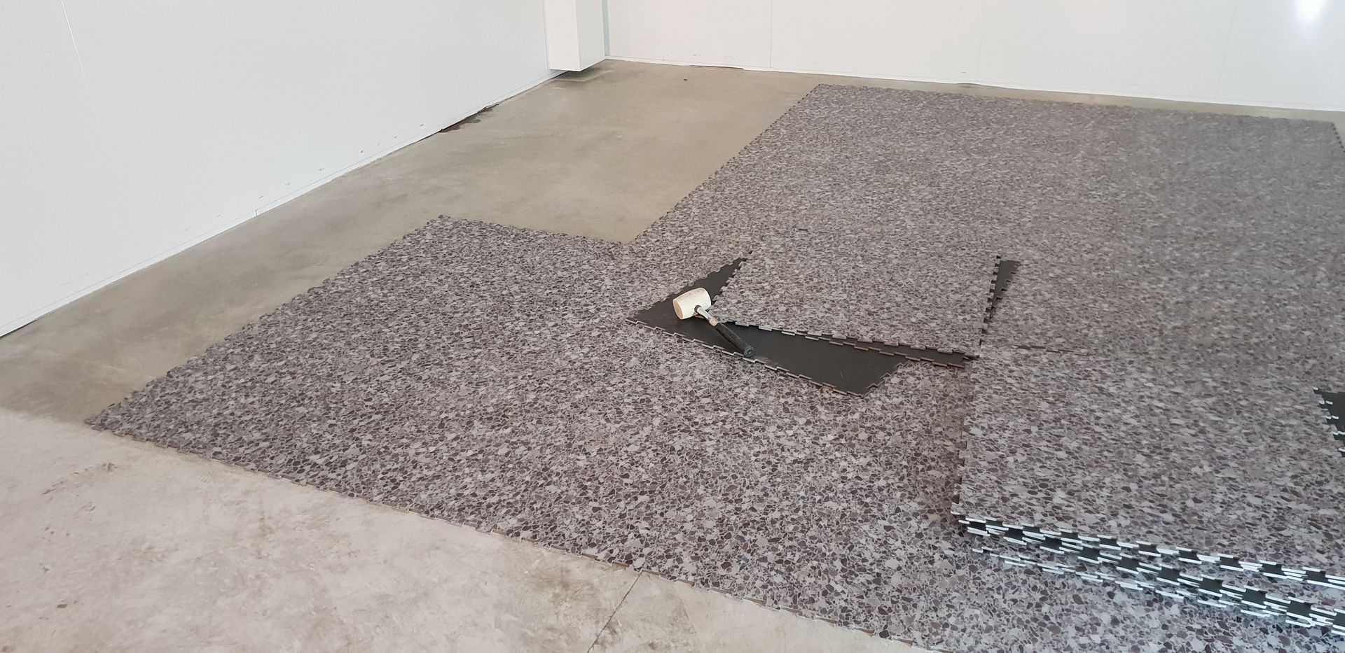 Sol PVC pour un atelier