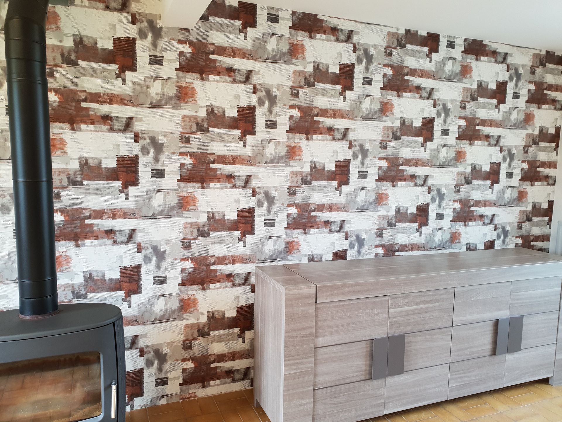 Papier intissé moderne