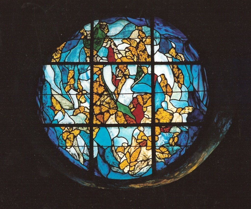 Vitrail avec moisissure traitée