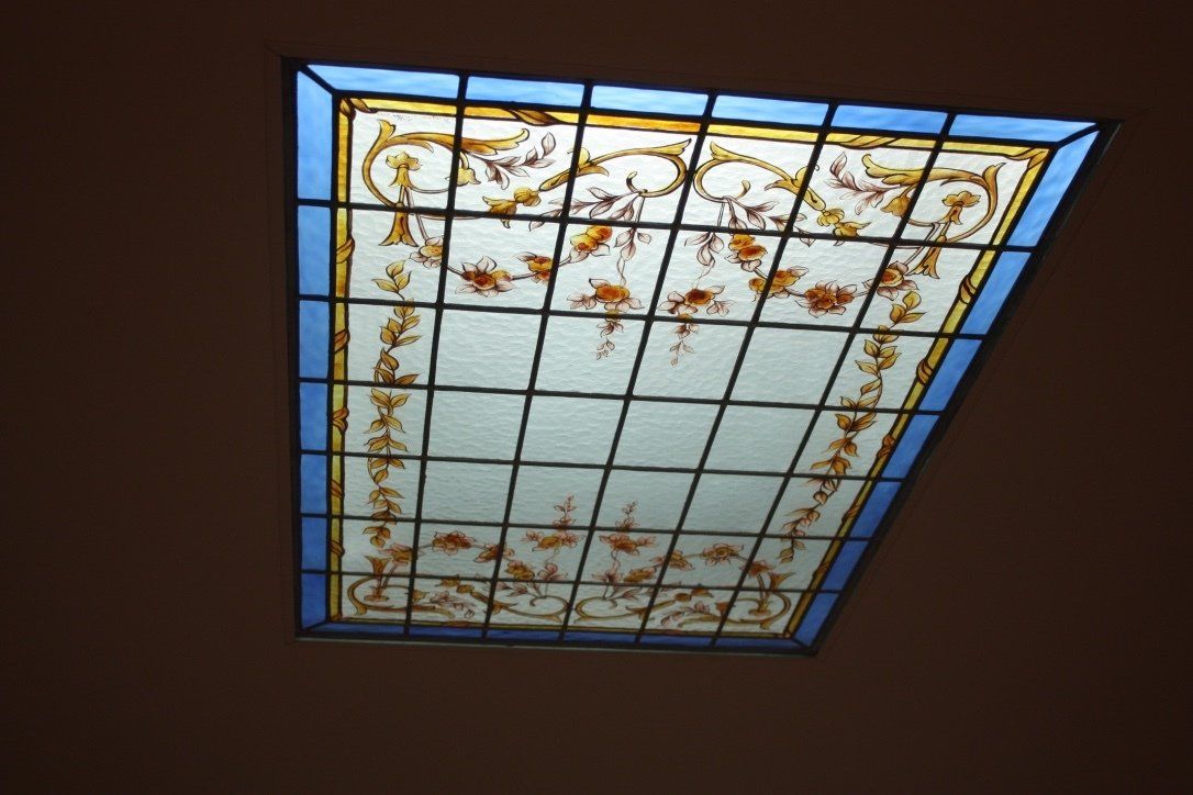 Plafonier en vitrail