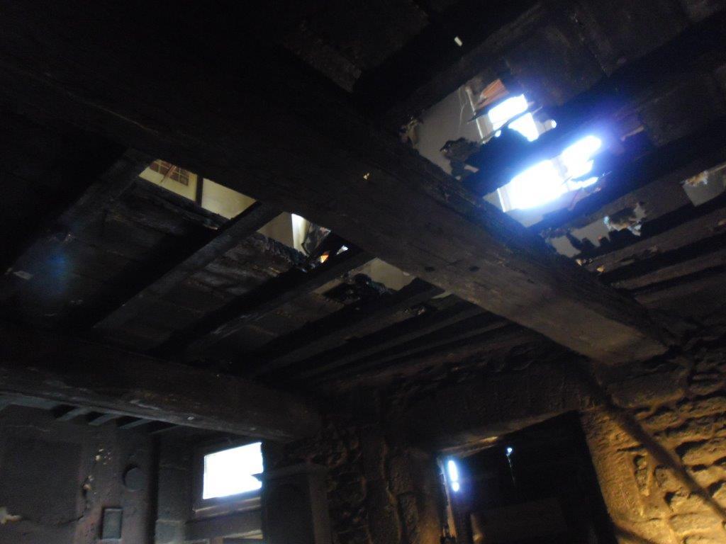 Plancher plafond sinistre