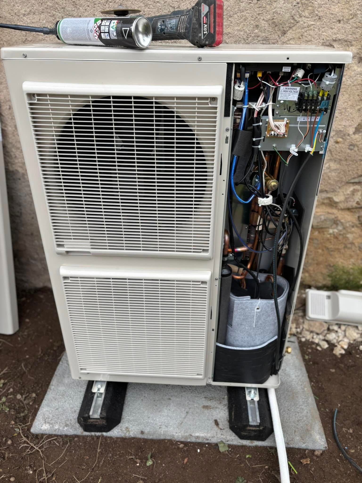 Une ventilation à l'extérieur d'une maison.
