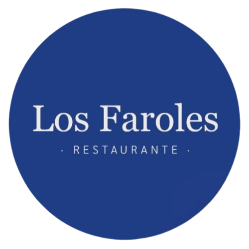 Un logotipo circular azul que contiene el texto blanco 