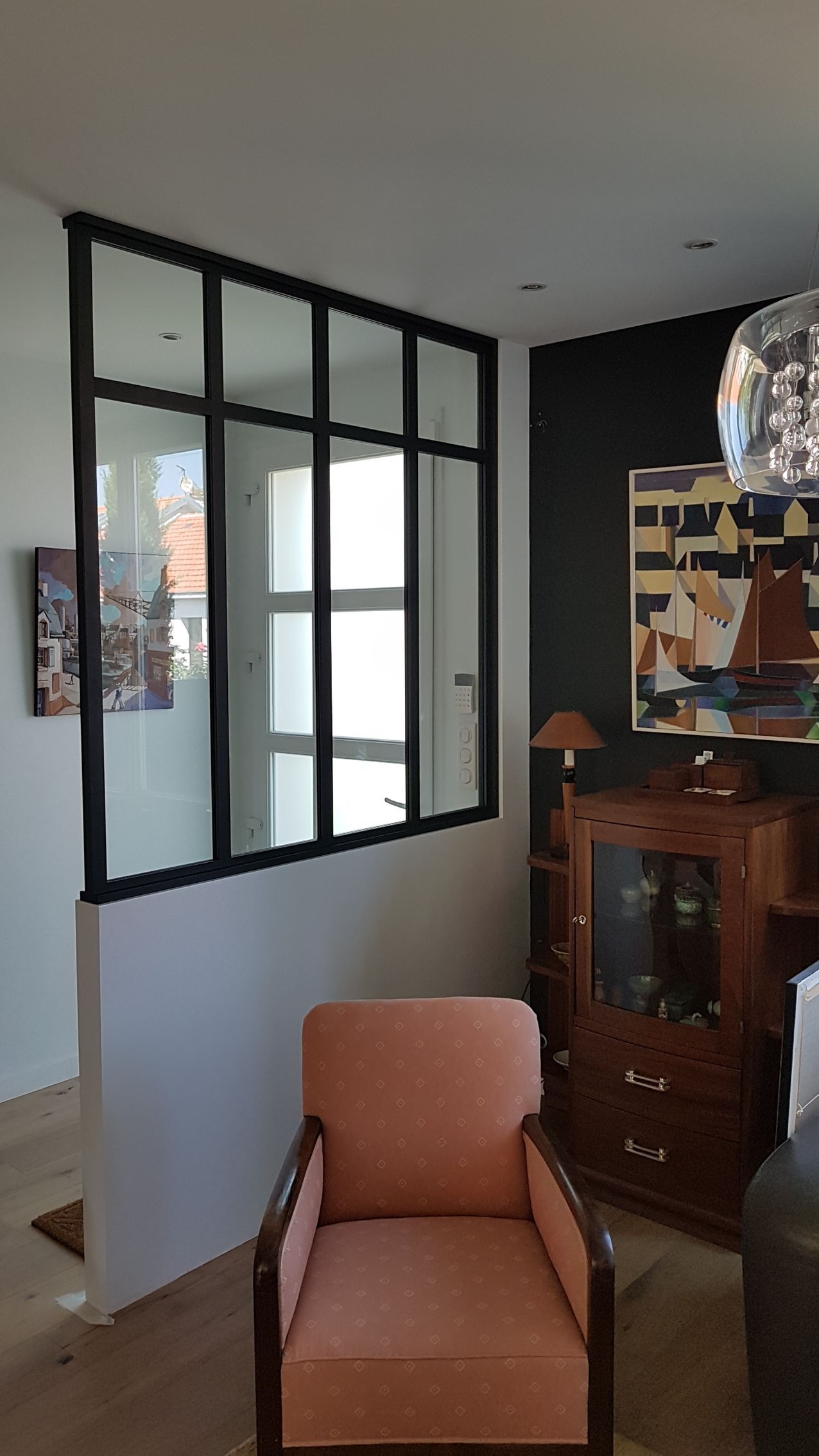 Verrière et séparation sur mesure avec placard et rangement à Nantes.