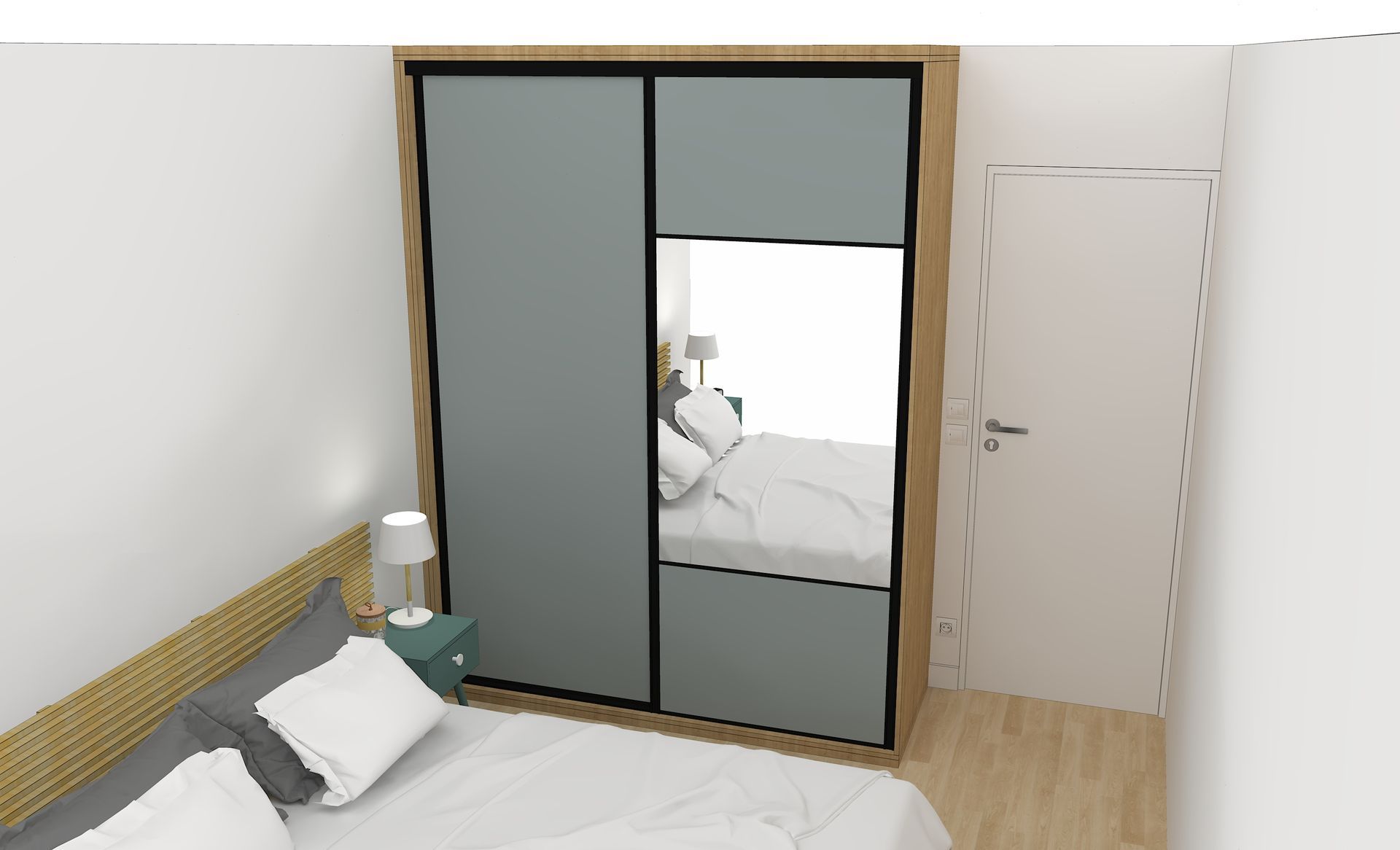 Placard dressing sur mesure avec portes coulissantes à Nantes.