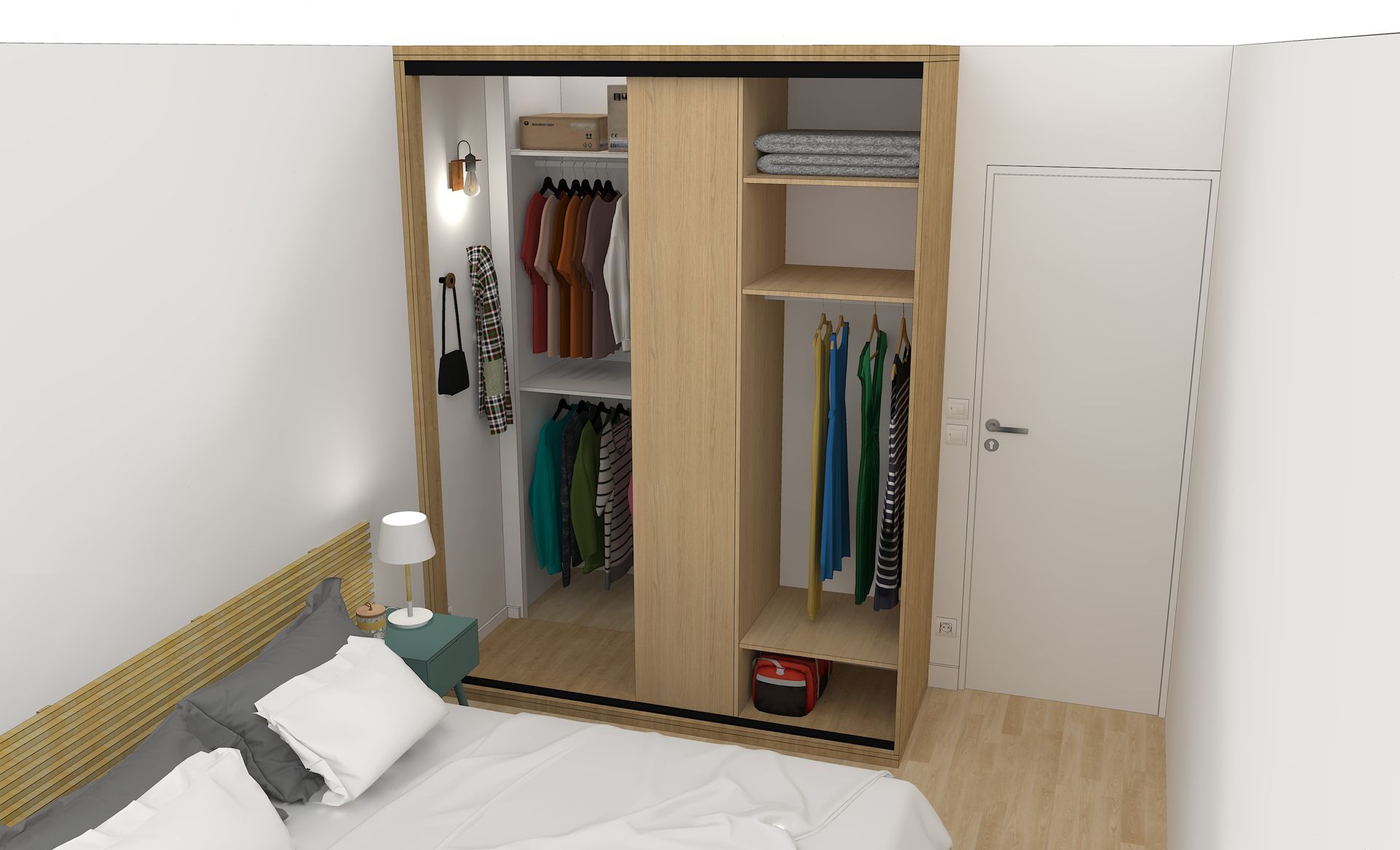 Placard dressing sur mesure avec portes coulissantes à Nantes.