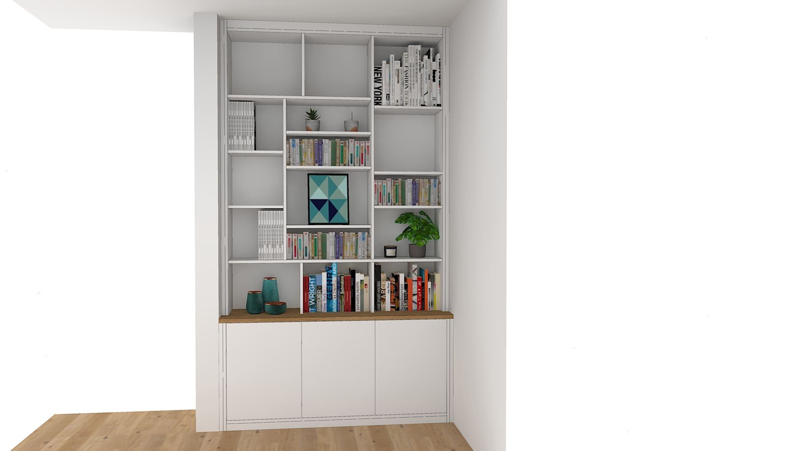 Bibliothèque sur mesure à Nantes