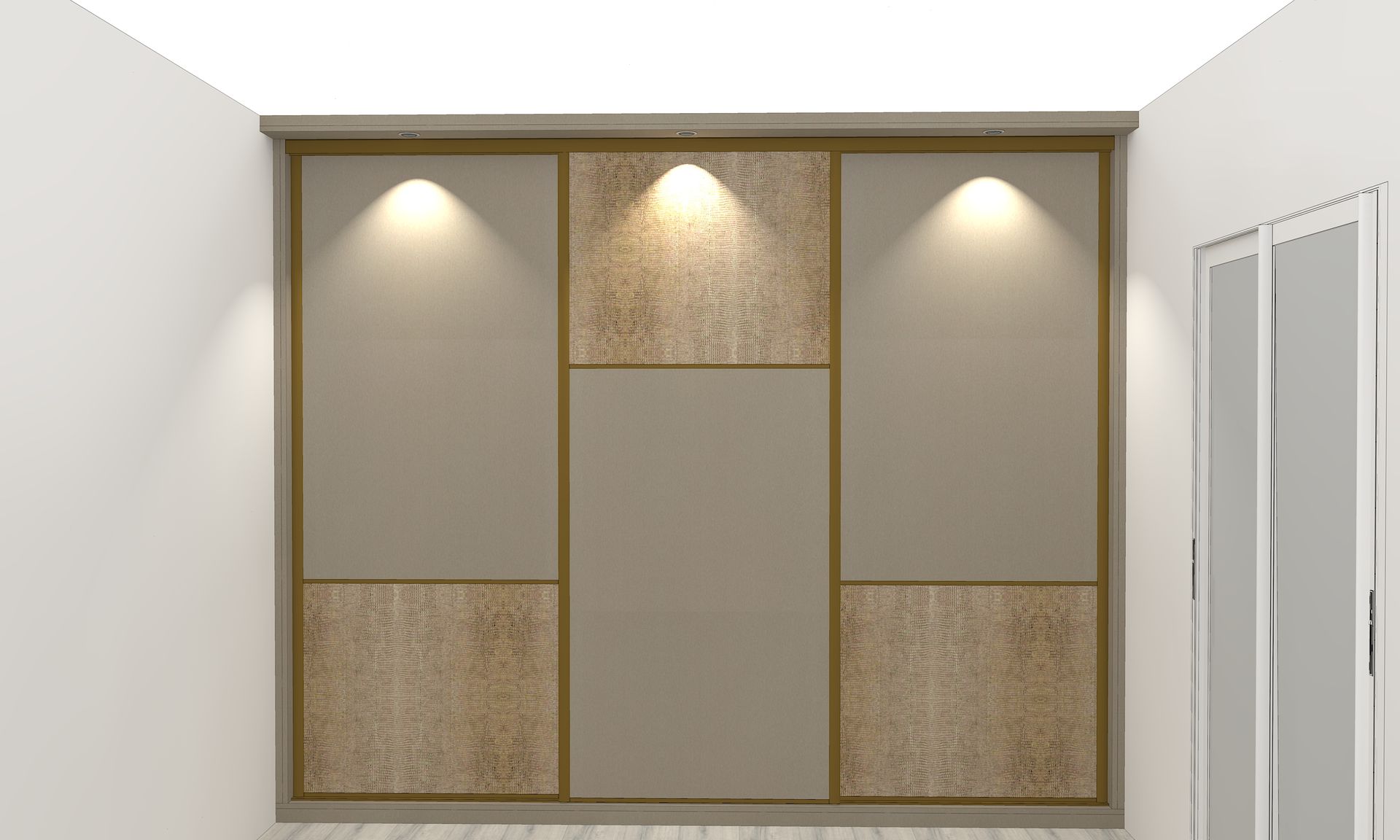 Placard coulissant sur mesure. Dressing parental à Nantes.