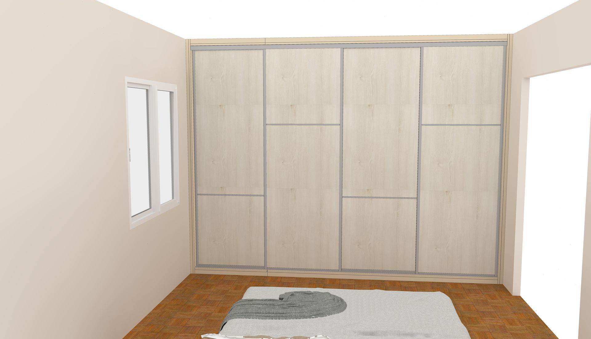 Placard coulissant sur mesure. Dressing parental à Nantes.