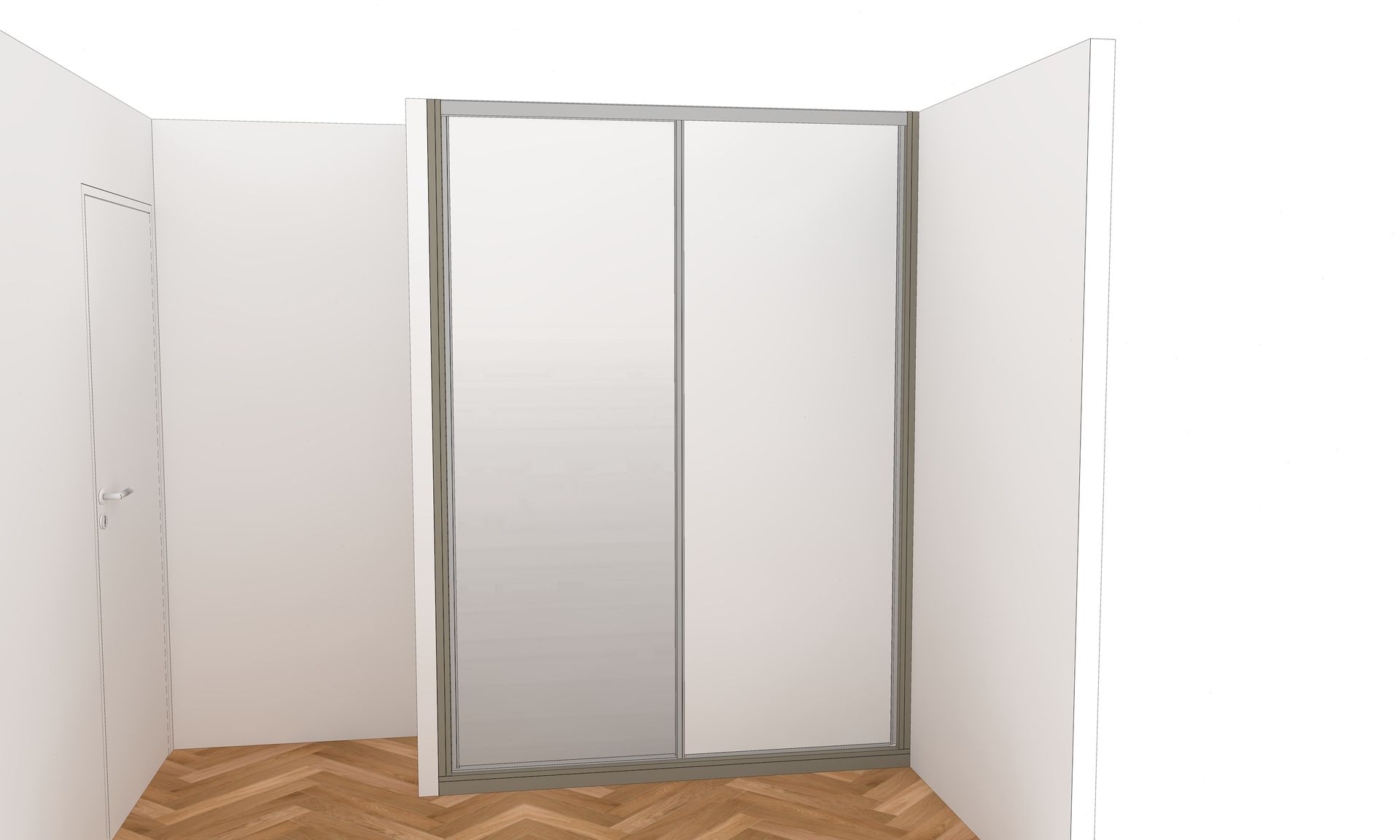 Placard coulissant sur mesure à Nantes. Coulissant miroir