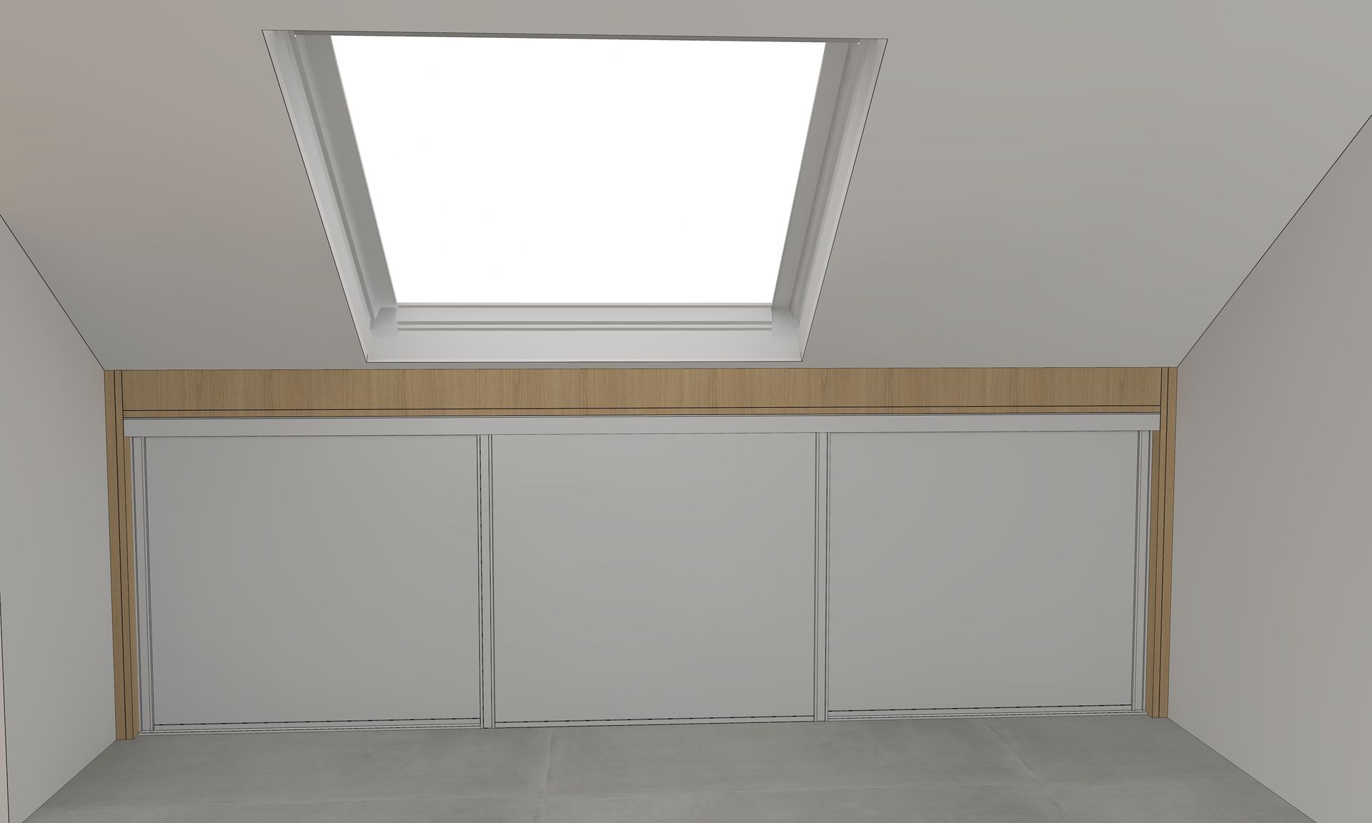 Aménagement sous pente sur mesure à Nantes.