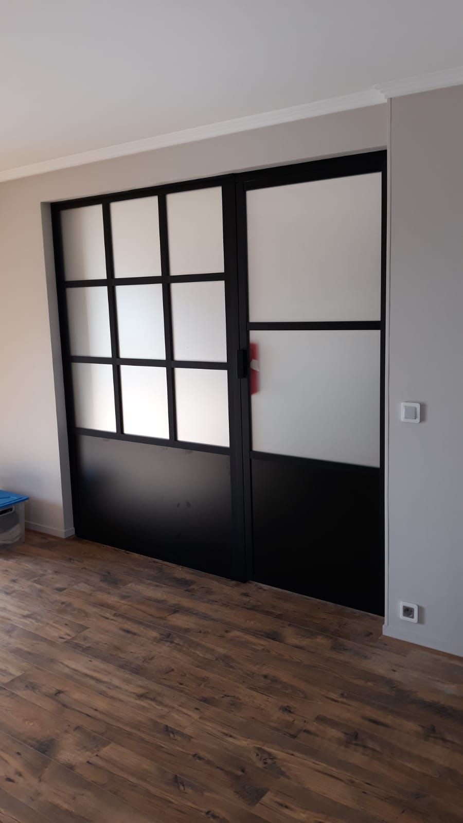 Verrière et séparation sur mesure avec placard et rangement à Nantes.