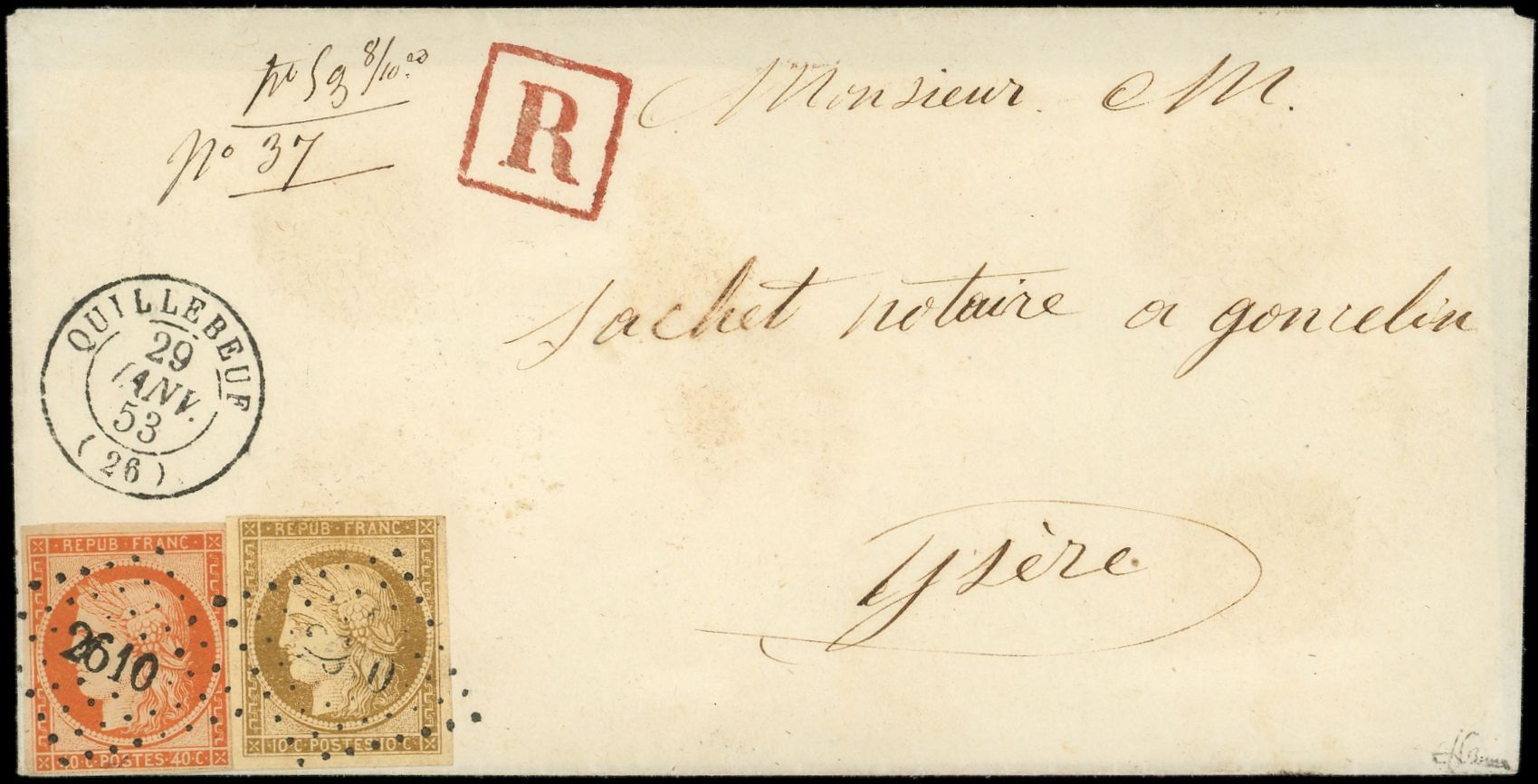 Lettre ancienne manuscrite