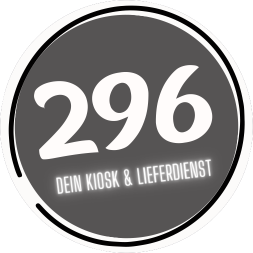 A logo for 296 dein kiosk & lieferdienst