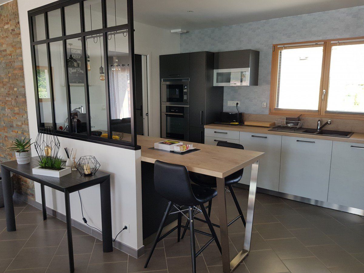 Cuisine avec verrière